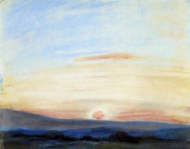 Eugene Delacroix Study of Sky Sweden oil painting art